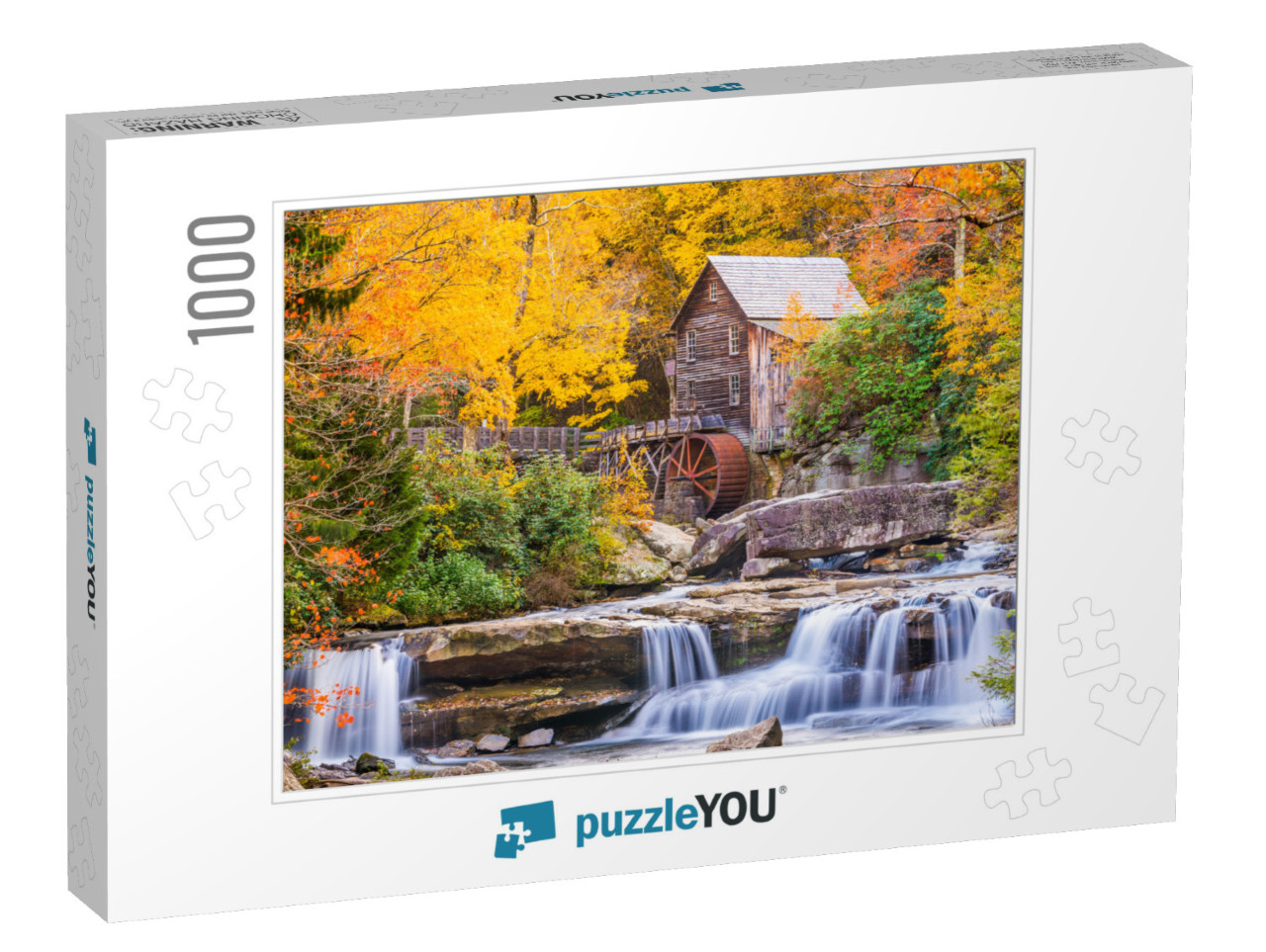 Babcock State Park, West Virginia, USA At Glade Creek Gris... Jigsaw Puzzle with 1000 pieces