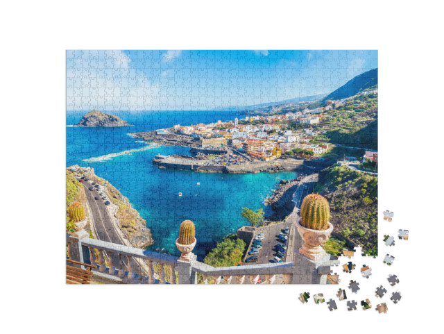 Landscape with Garachico Town of Tenerife, Canary Islands... Jigsaw Puzzle with 1000 pieces