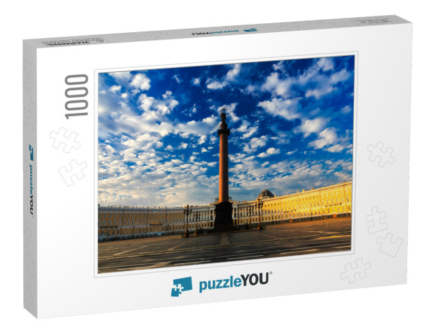 Morning At Palace Square, Saint-Petersburg, Russia... Jigsaw Puzzle with 1000 pieces