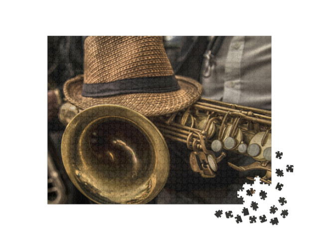 Saxophone Wind Instrument... Jigsaw Puzzle with 1000 pieces