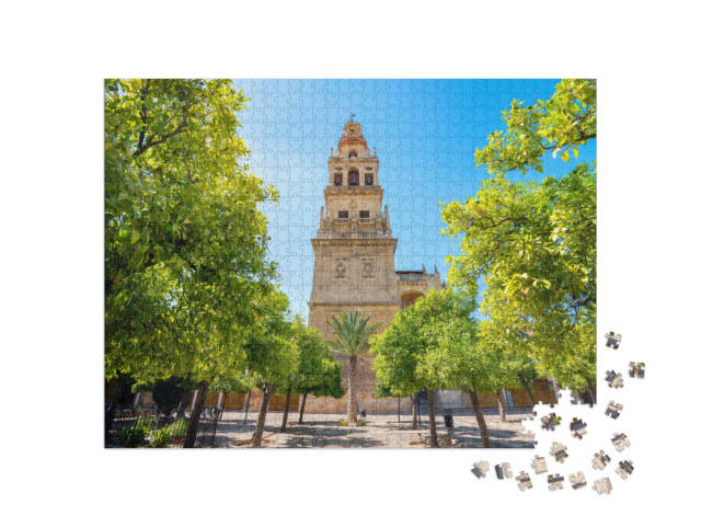 Famous Bell Tower La Mezquita Mosque Cathedral & Courtyar... Jigsaw Puzzle with 1000 pieces