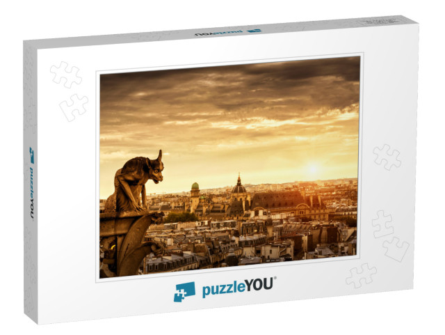 Chimera or Gargoyle on the Cathedral of Notre Dame De Par... Jigsaw Puzzle