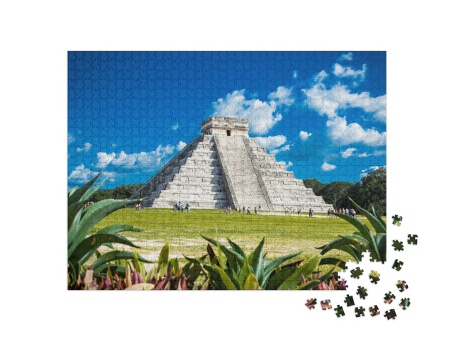 Chichen Itza, One of the Most Visited Archaeological Site... Jigsaw Puzzle with 1000 pieces