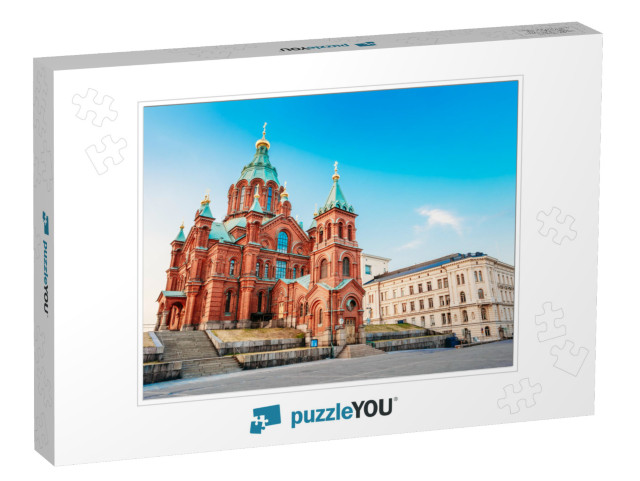 Uspenski Cathedral, Helsinki on Hill At Summer Sunny Day... Jigsaw Puzzle