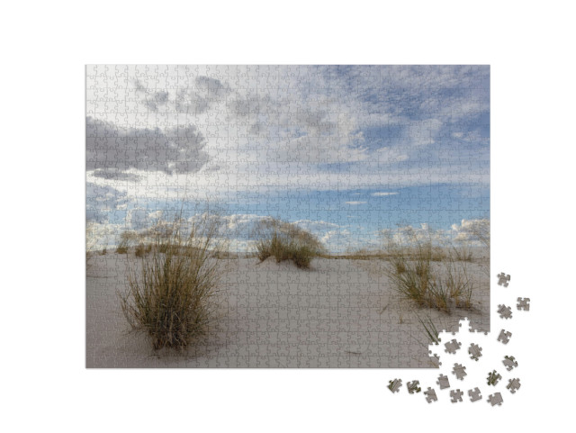 White Sands National Monument in New Mexico... Jigsaw Puzzle with 1000 pieces