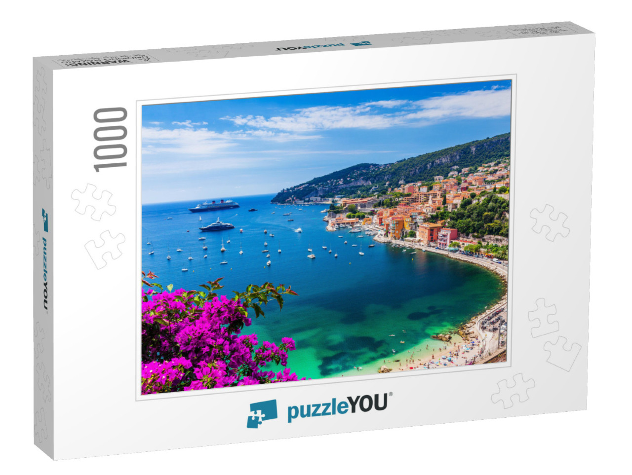 Villefranche Sur Mer, France. Seaside Town on the French... Jigsaw Puzzle with 1000 pieces