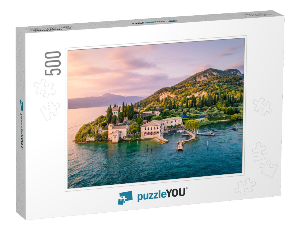 Punta San Vigilio on Garda Lake, Verona Province, Veneto... Jigsaw Puzzle with 500 pieces