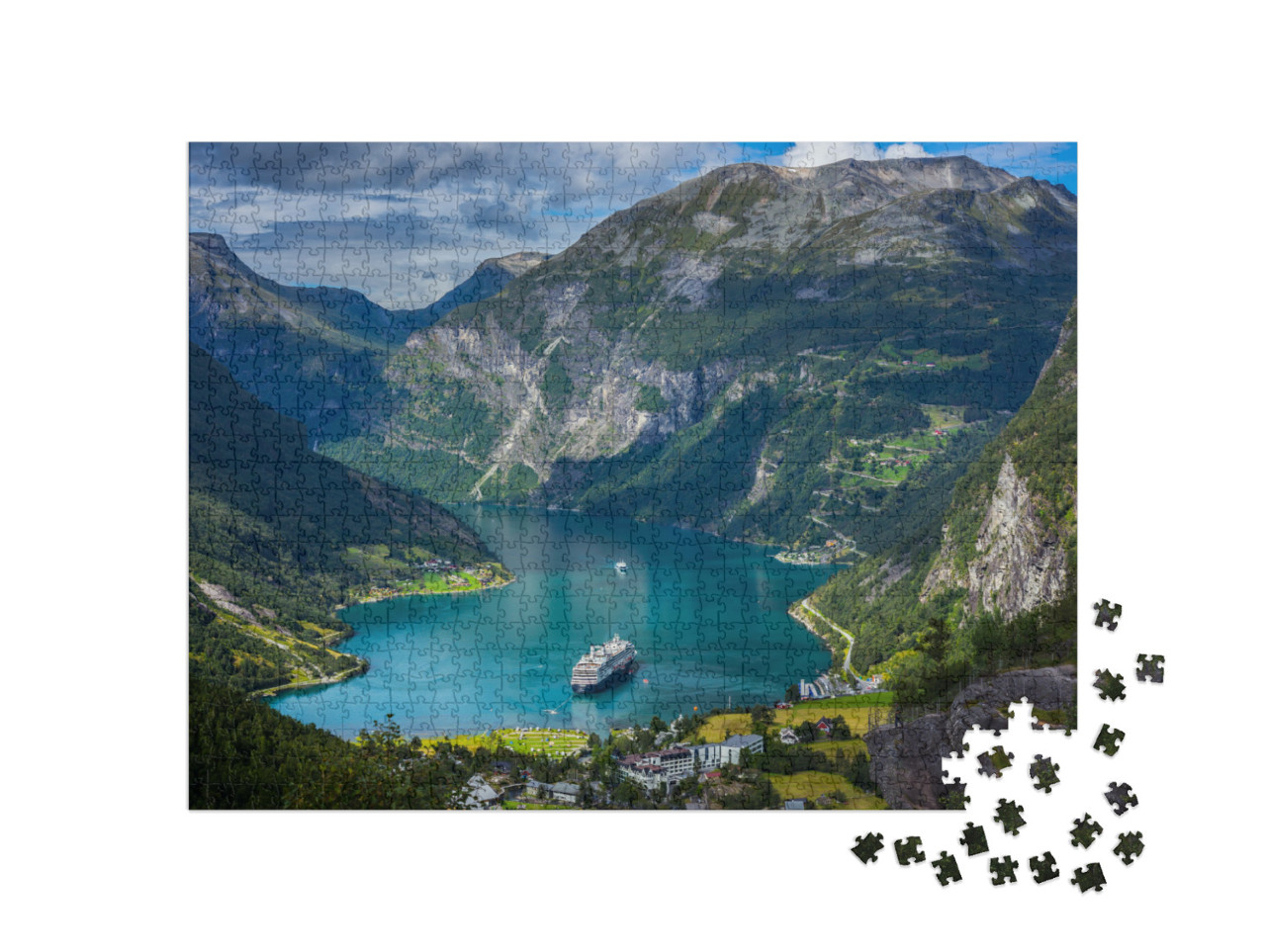 Geiranger Fjord, Norway... Jigsaw Puzzle with 1000 pieces