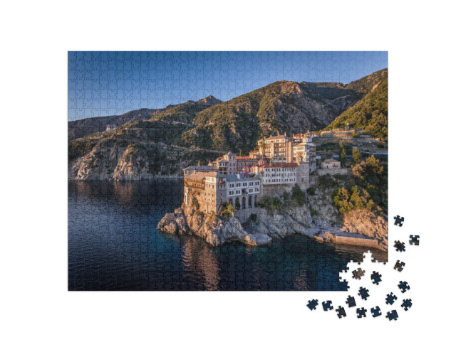 Mount Athos - Holy Mountain... Jigsaw Puzzle with 1000 pieces