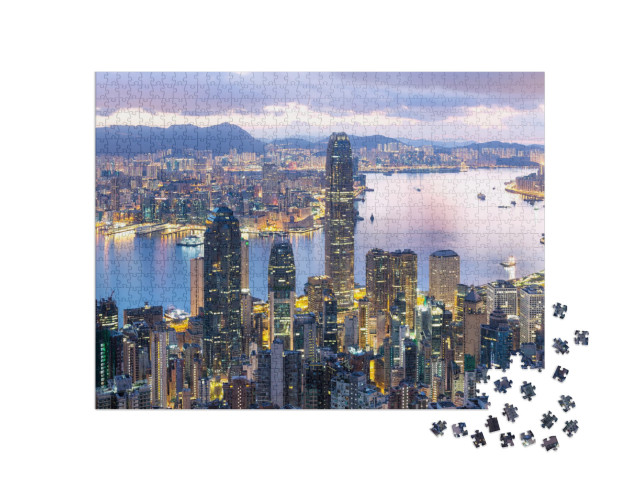 Hong Kong Sunrise... Jigsaw Puzzle with 1000 pieces