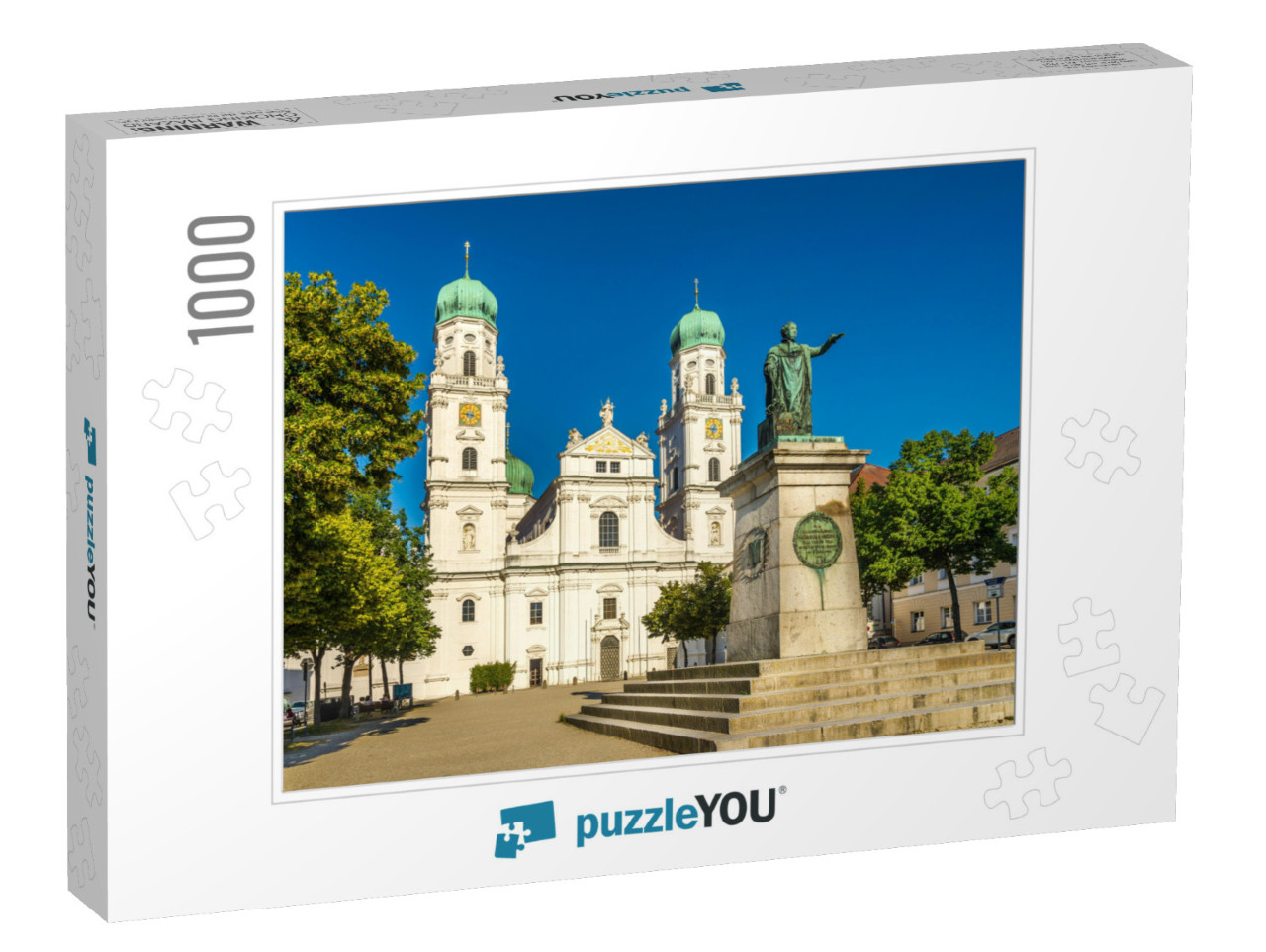 View At the Saint Stephens Cathedral & Memorial of King M... Jigsaw Puzzle with 1000 pieces