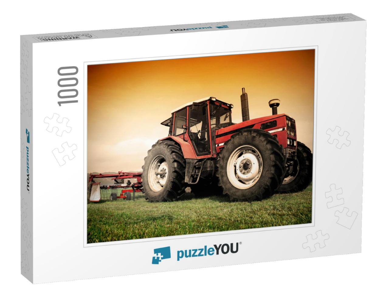 Old Tractor on the Grass Field... Jigsaw Puzzle with 1000 pieces