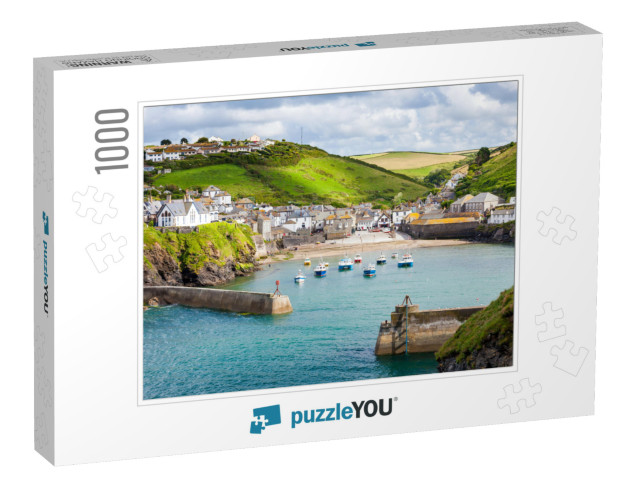 Fishing Village of Port Isaac, on the North Cornwall Coas... Jigsaw Puzzle with 1000 pieces