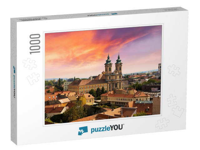 Eger Sunset, Hungary... Jigsaw Puzzle with 1000 pieces