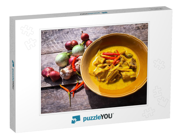 Coconut Curry Chicken with Bamboo Shoot, Food in the Sout... Jigsaw Puzzle