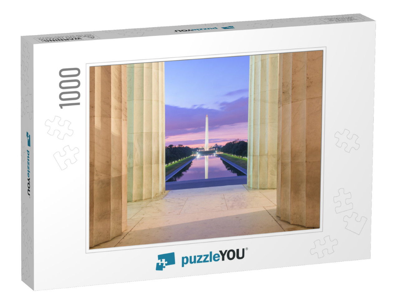 Washington Monument & Reflecting Pool from Lincoln Memori... Jigsaw Puzzle with 1000 pieces