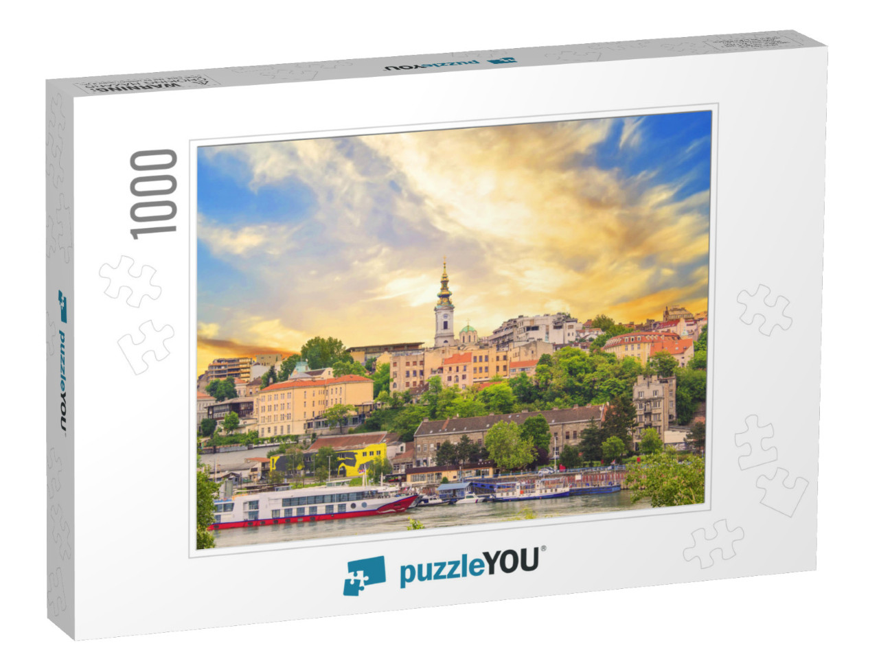 Beautiful View of the Historic Center of Belgrade on the... Jigsaw Puzzle with 1000 pieces