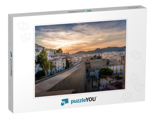 Dalt Vila & Almudaina Castle in Ibiza Old Town. Vivid Sun... Jigsaw Puzzle