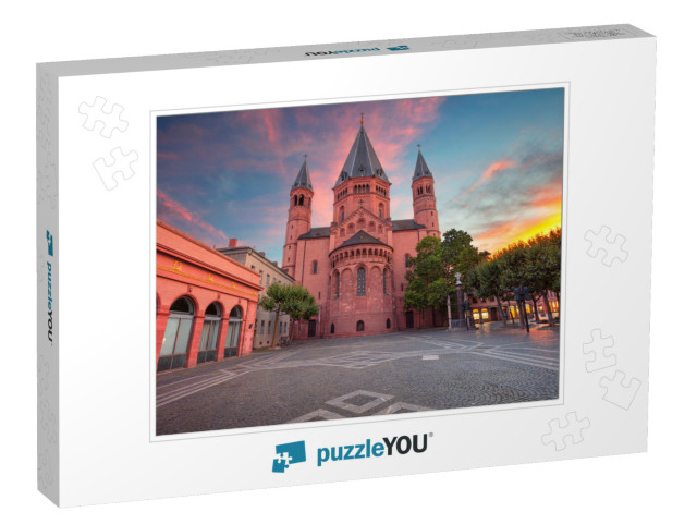 Mainz, Germany. Cityscape Image of Mainz Downtown with Ma... Jigsaw Puzzle