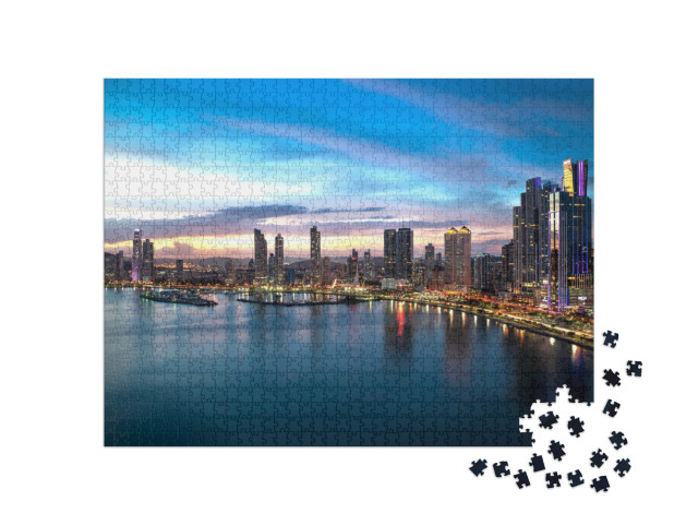 Beautiful View of Panama City - Cinta Costera... Jigsaw Puzzle with 1000 pieces