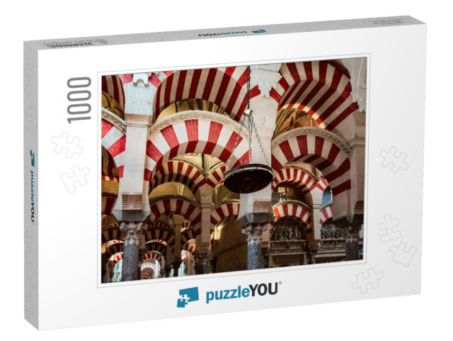 Interior of Mosque-Cathedral of Cordoba Mezquita-Cathedra... Jigsaw Puzzle with 1000 pieces