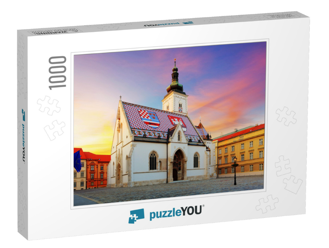 Zagreb Church - St Mark... Jigsaw Puzzle with 1000 pieces