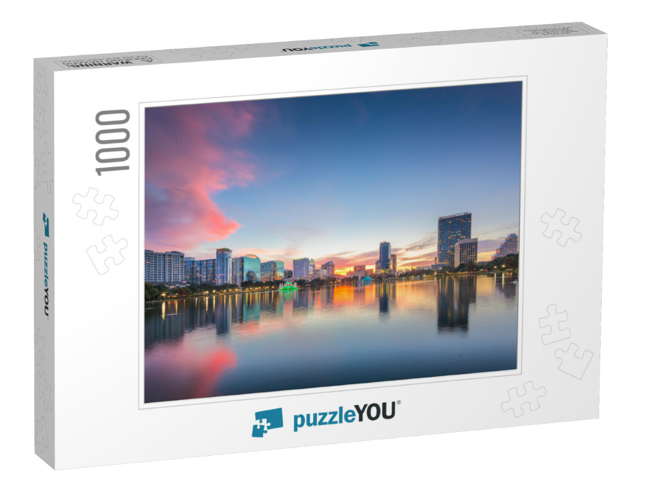 Orlando, Florida, USA Downtown City Skyline from Eola Park... Jigsaw Puzzle with 1000 pieces