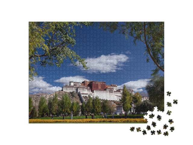 The Potala Palace, a Dzong Fortress in the City of Lhasa... Jigsaw Puzzle with 1000 pieces