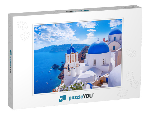 Beautiful Oia Town on Santorini Island, Greece. Tradition... Jigsaw Puzzle