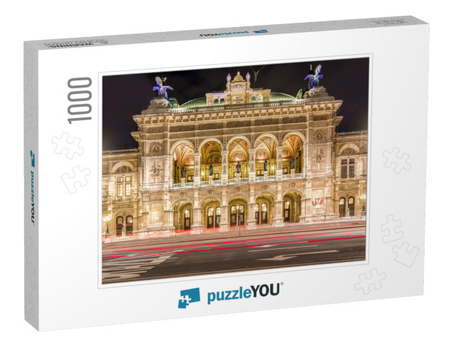 Vienna State Opera At Night, Vienna, Austria... Jigsaw Puzzle with 1000 pieces