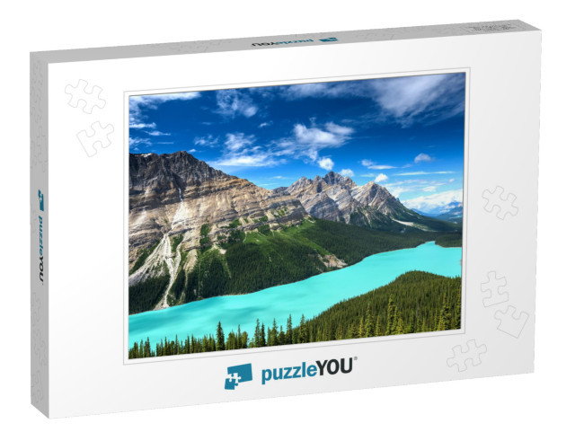 Peyto Lake of Banff National Park in Canada... Jigsaw Puzzle