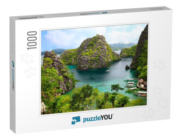 Landscape of Coron, Busuanga Island, Palawan Province, Ph... Jigsaw Puzzle with 1000 pieces