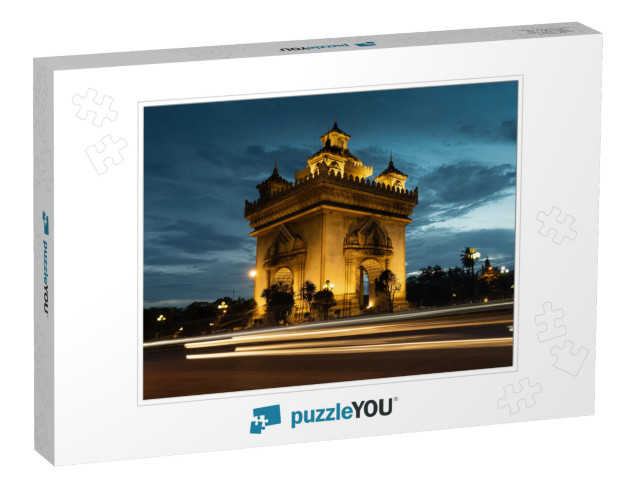 Patuxai Victory Monument Architectural Landmark of Vienti... Jigsaw Puzzle