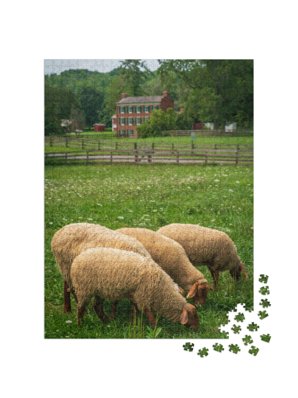 The Historic Hale Farm Village in Ohio's Only National Pa... Jigsaw Puzzle with 1000 pieces