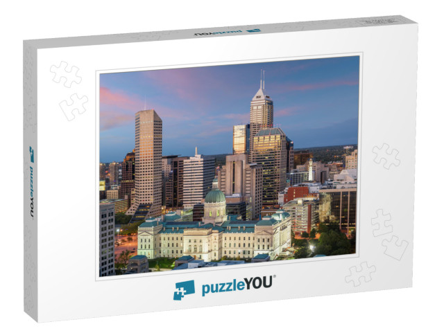 Indiana State Capitol Building in Indianapolis, Indiana... Jigsaw Puzzle