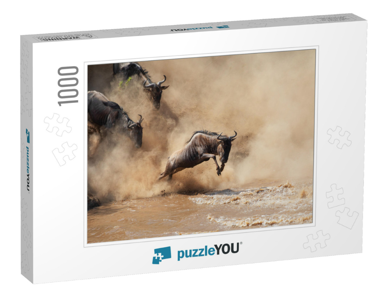 It is the Great Wildebeest Migration. These Are Good Pict... Jigsaw Puzzle with 1000 pieces