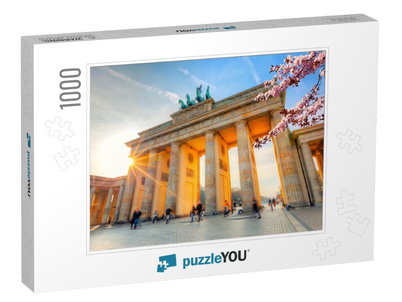 Brandenburg Gate At Spring, Berlin... Jigsaw Puzzle with 1000 pieces