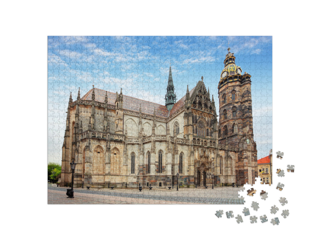 Kosice, Cathedral of St. Elizabeth, Slovakia... Jigsaw Puzzle with 1000 pieces