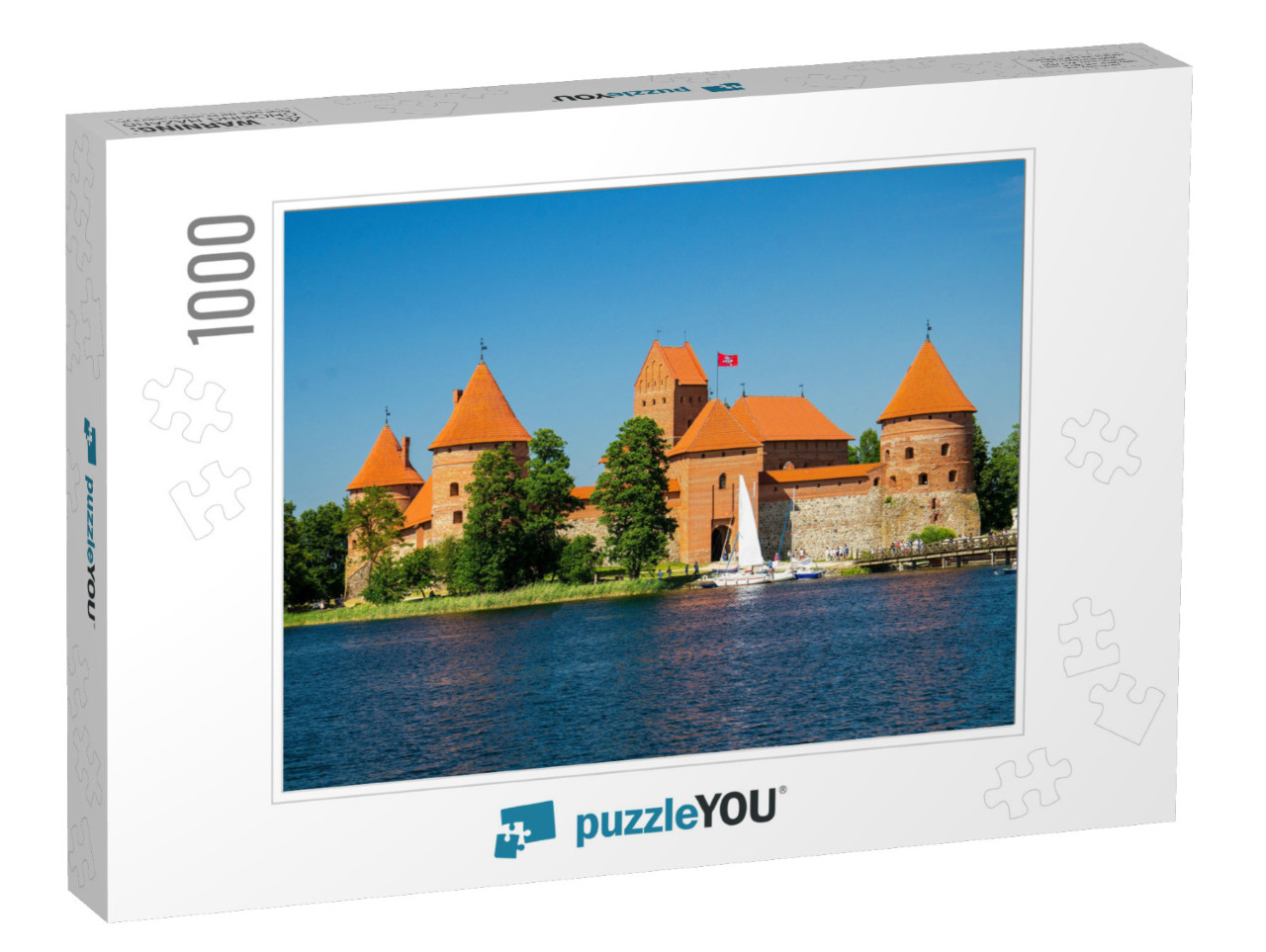 Medieval Gothic Trakai Island Castle with Stone Walls & T... Jigsaw Puzzle with 1000 pieces