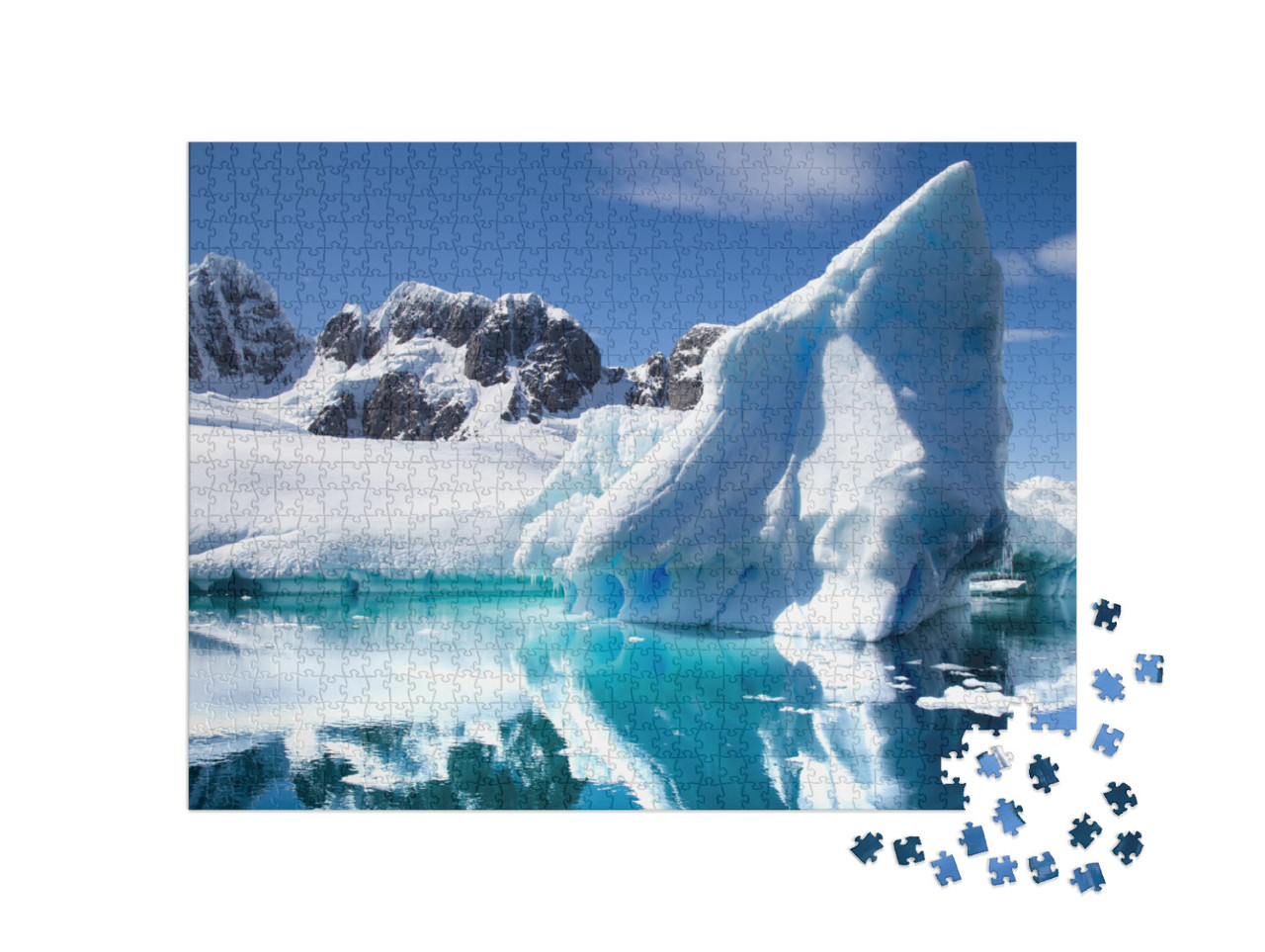 Antarctic Landscape with Icebergs in Foreground. Antarcti... Jigsaw Puzzle with 1000 pieces