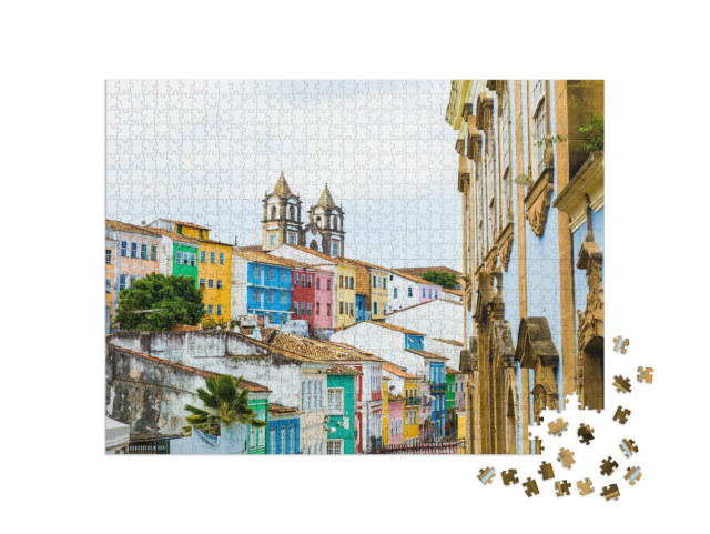 The Historic Center of Salvador, Bahia, Brazil... Jigsaw Puzzle with 1000 pieces