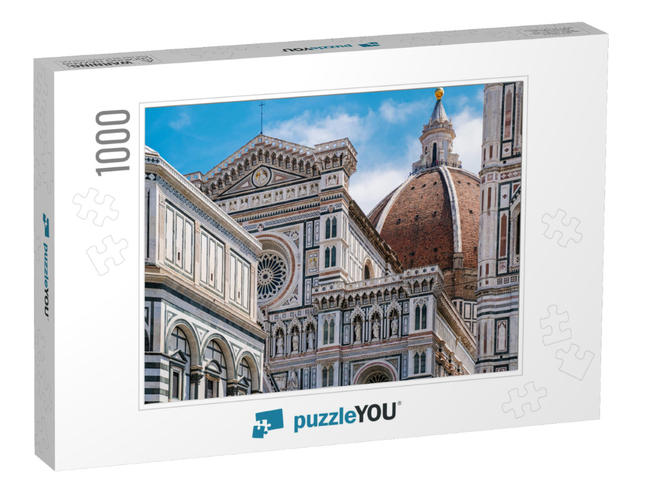 Florence Duomo, Italy. Santa Maria Del Fiore Cathedral Ba... Jigsaw Puzzle with 1000 pieces