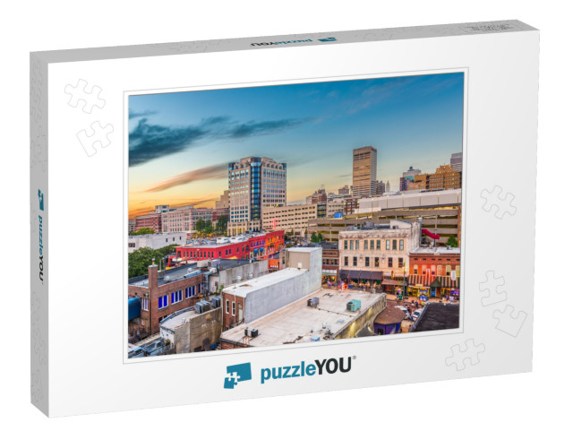 Memphis, Tennessee, USA Downtown City Skyline Over Beale S... Jigsaw Puzzle