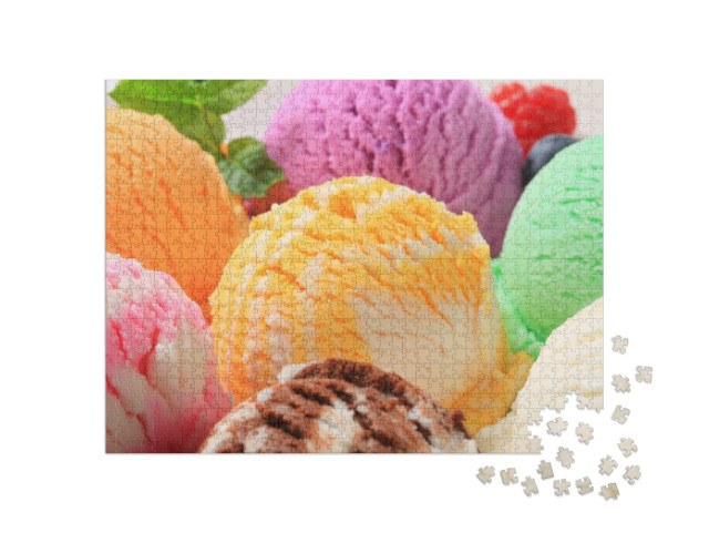 Assorted Ice Cream... Jigsaw Puzzle with 1000 pieces