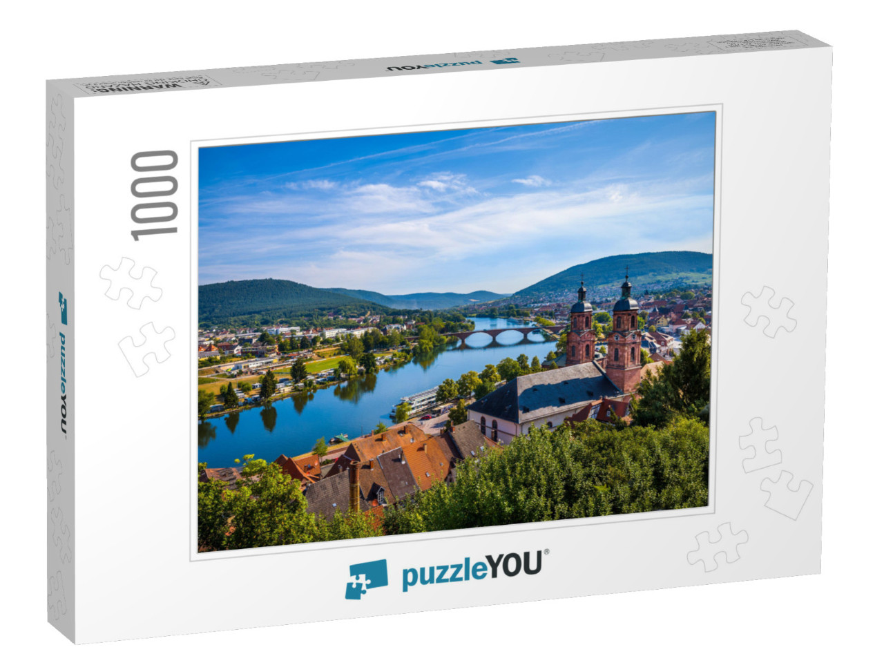 Old Houses in Miltenberg Town, Bavaria, Germany... Jigsaw Puzzle with 1000 pieces