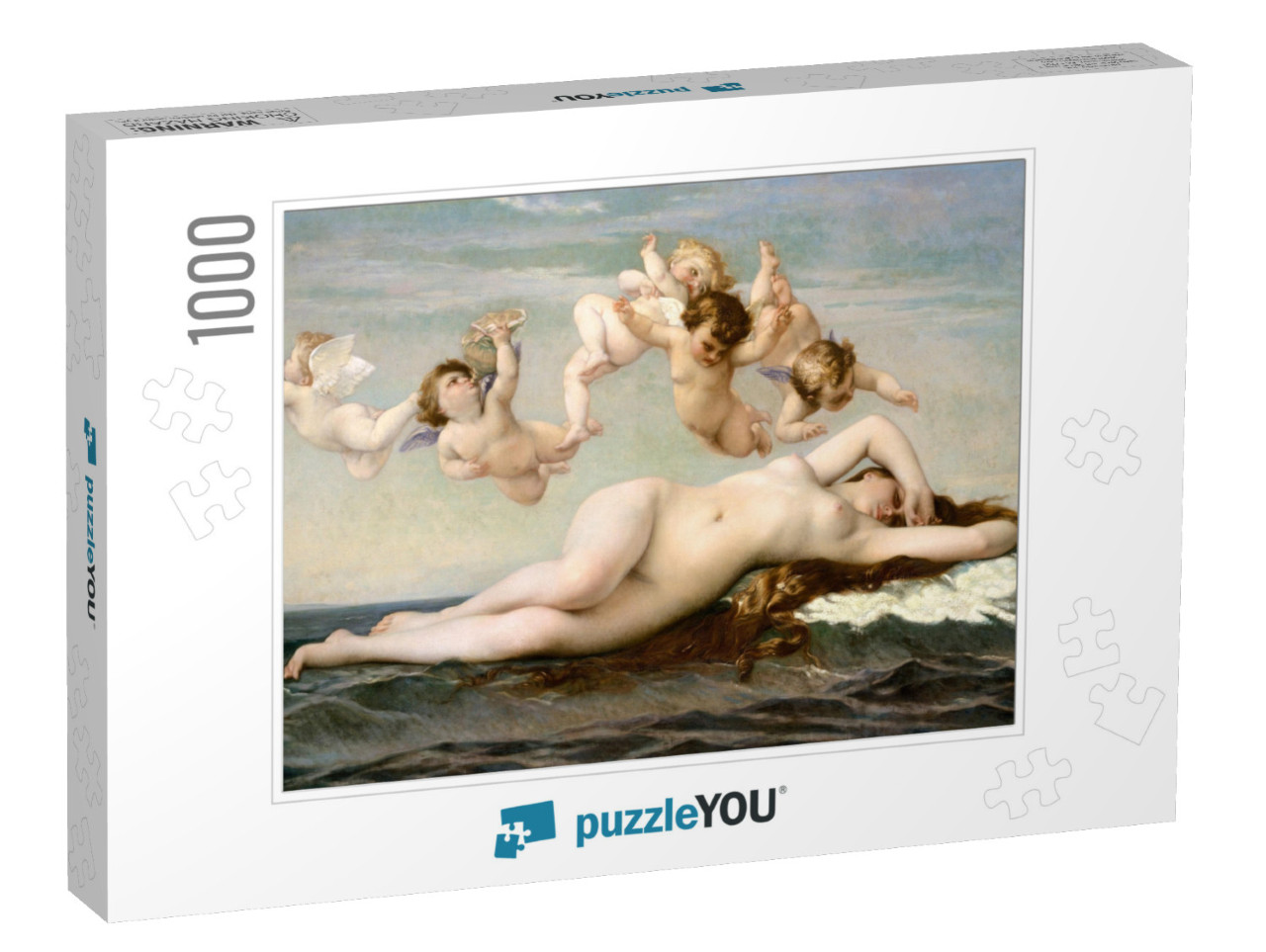 The Birth of Venus, by Alexandre Cabanel, 1875, French Pa... Jigsaw Puzzle with 1000 pieces