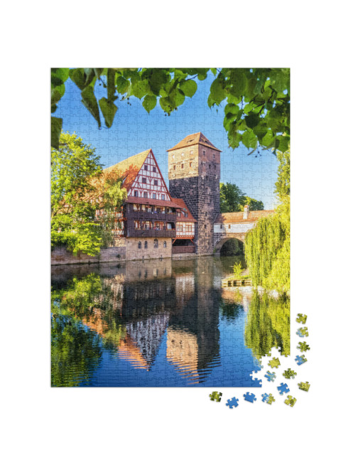 The Historic Old Town of Nuremberg in Franconia... Jigsaw Puzzle with 1000 pieces