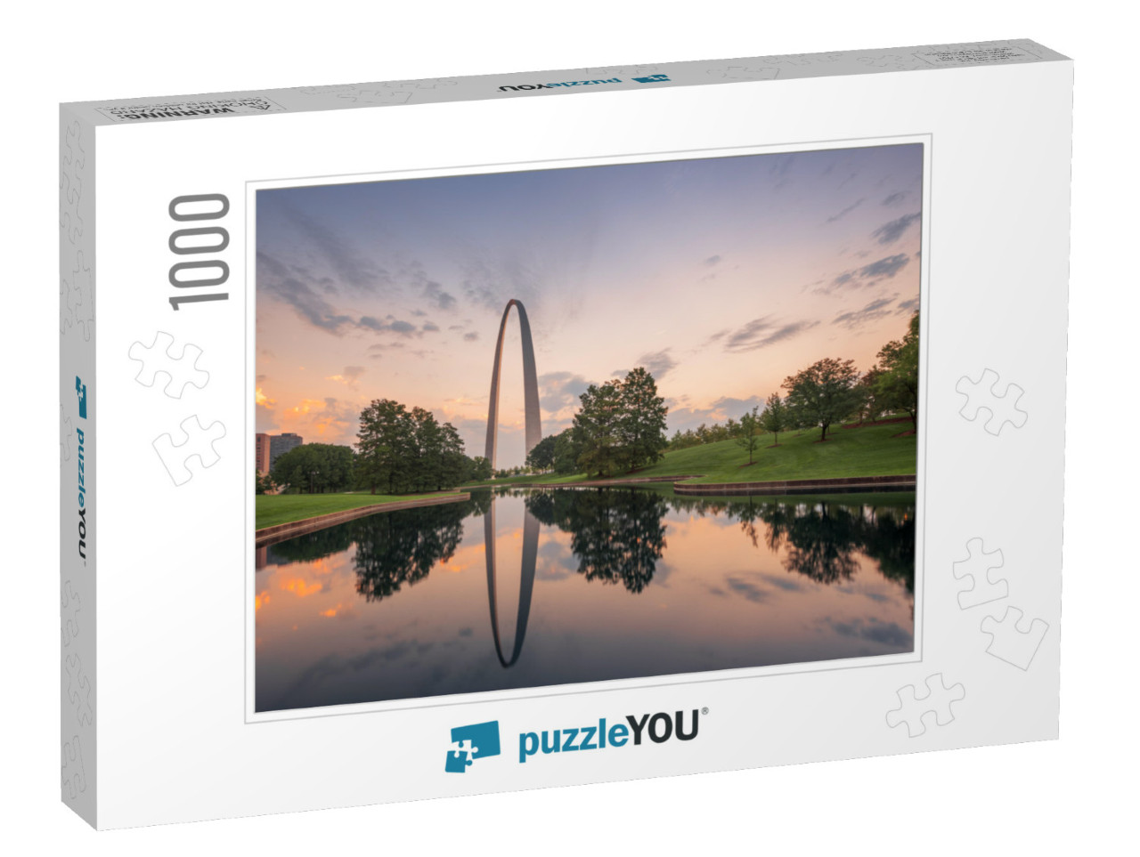 St. Louis, Missouri, USA City Skyline & Park in the Mornin... Jigsaw Puzzle with 1000 pieces