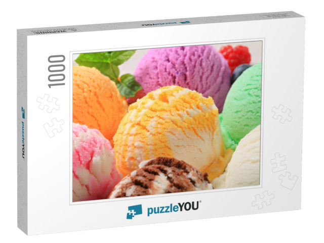 Assorted Ice Cream... Jigsaw Puzzle with 1000 pieces