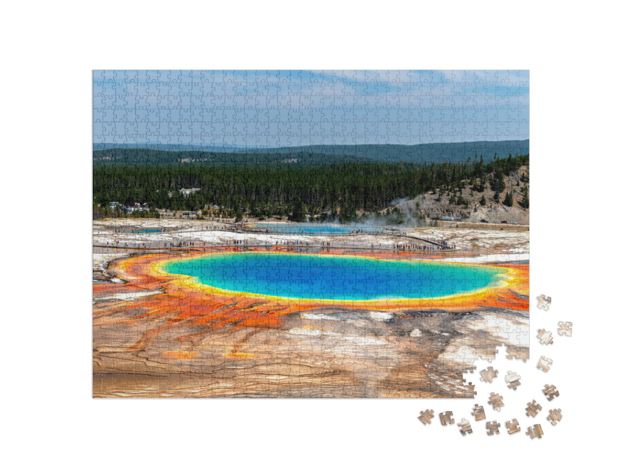 Grand Prismatic Spring Yellowstone National Park... Jigsaw Puzzle with 1000 pieces